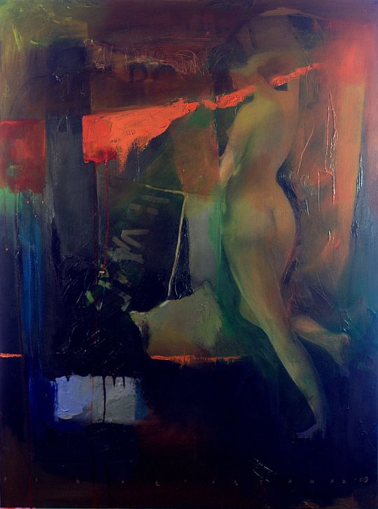 insan-toplum-evren-baglaminda-pinar-partanaz-resmi-pinar-partanaz-tual-uzerine-yagliboya-100x75cm-2009