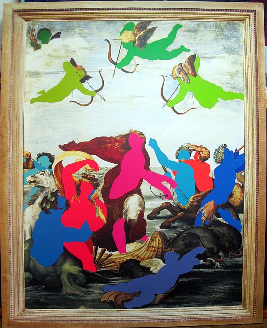 Gazi Sansoy, no: 6, tuval üzerine karışık teknik, 199 x 161 cm., 2011