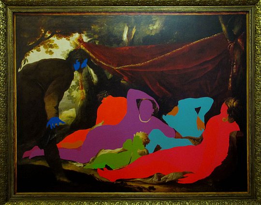 Gazi Sansoy, no: 3, tuval üzerine karışık teknik, 133 x 170 cm., 2011