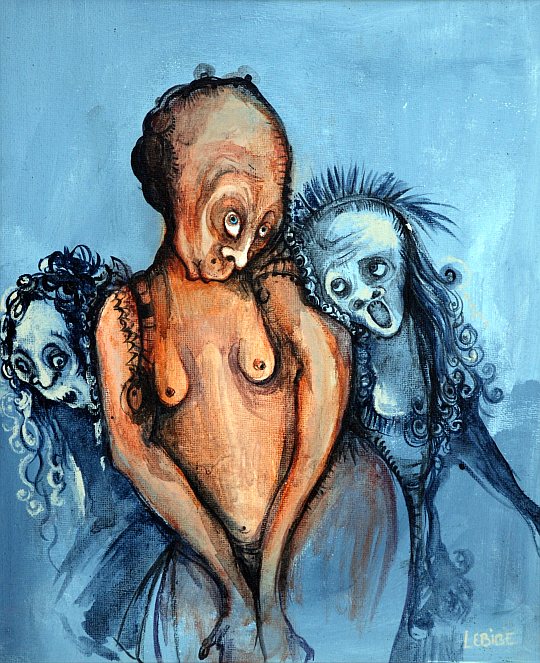 Lebibe Sonuc - "Femina" Resim, Heykel ve Gravür Sergisi / 19 nisan - 12 mayıs 2012; Derinlikler Sanat Merkezi, Teşvikiye Cad. Nar Apt. No: 59 K: 2 D: 2, Teşvikiye - İstanbul; Tel.: (0212) 291 82 55