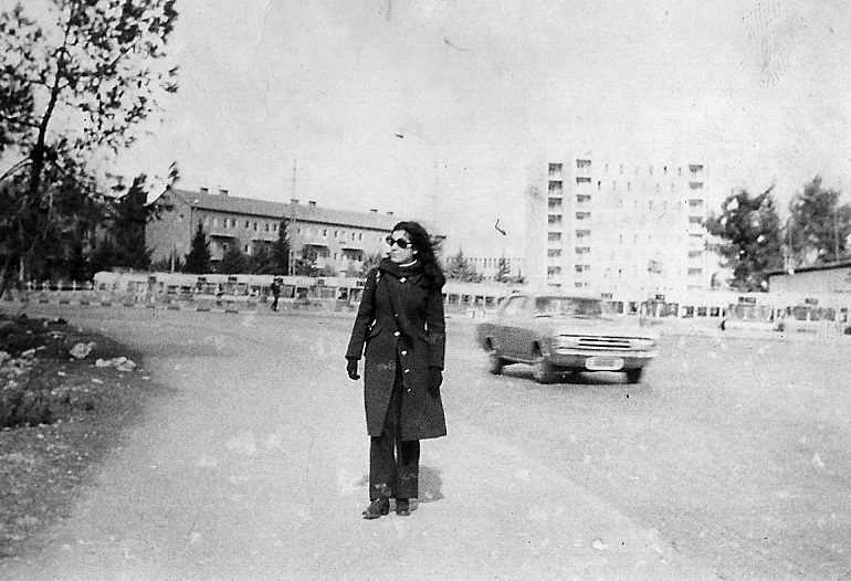 © Roz Kohen - Kudüs İbrani Üniversitesi kampüsüne giden yol üzerinde (aralık 1971)